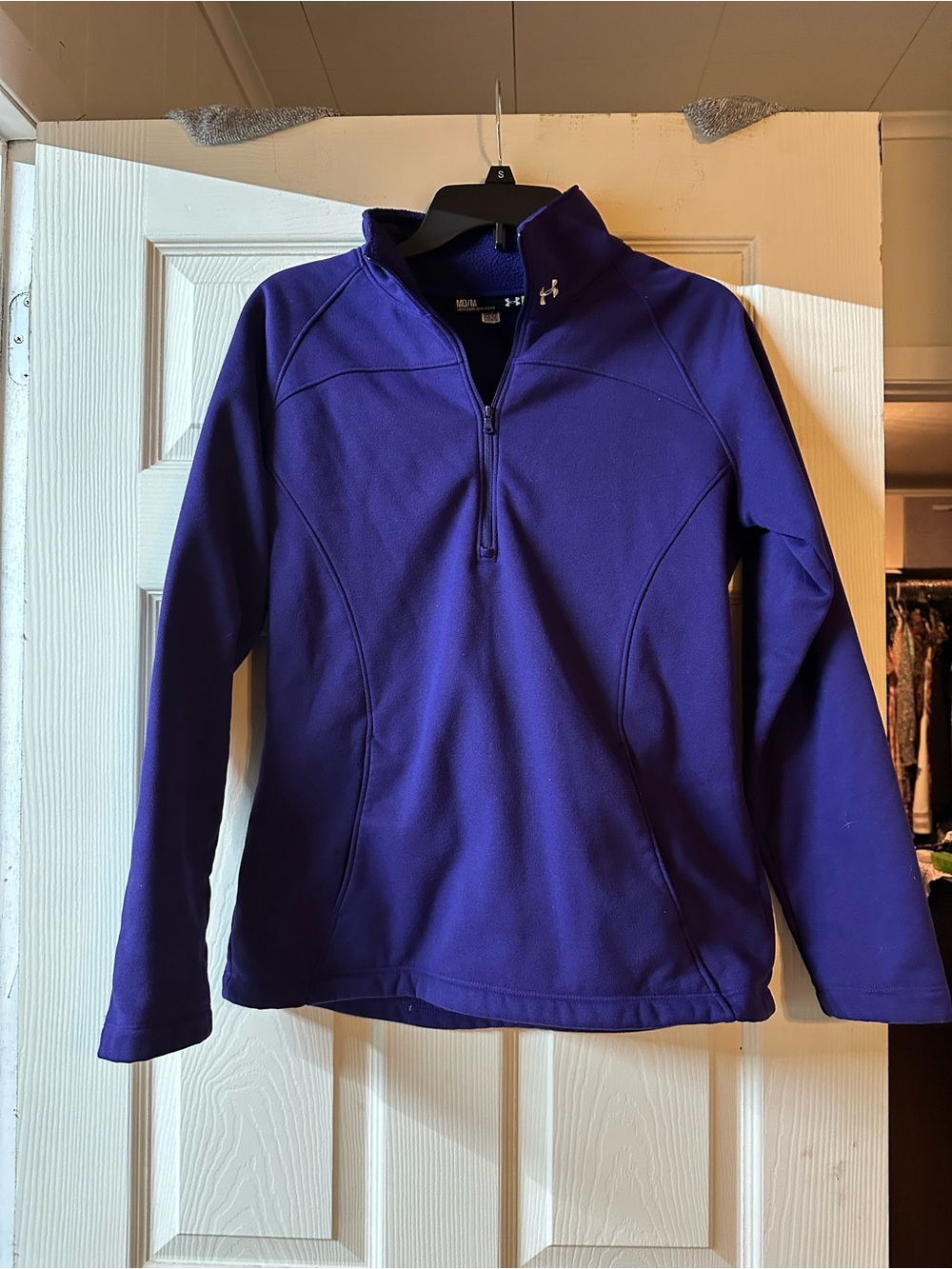 Under Armour Deep Purple Quarter-Zip Performance Top